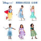 现货美国迪士尼Disney代购灰姑娘艾莎安娜公主裙宴会生日裙礼服裙