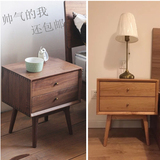 简约现代日式纯实木床头柜宜家白橡木边角柜斗柜储物柜子卧室家具