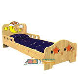 幼儿园亲子园儿童专用床 樟子松月亮床 实木豪华单人睡床 午休床