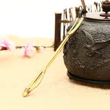 竹节壶叉 纯铜壶夹 日式茶具壶盖叉 手工 特价铁壶配件 竹节壶持