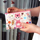 Jetoy 韩国创意超萌可爱猫咪迷你收纳包仿皮口红包小化妆包零钱包