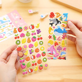 韩国创意儿童贴画可爱立体卡通泡泡手机装饰 diy日记相册装饰贴纸