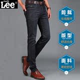 MUZHI LEE李牌牛仔裤男青年薄款商务休闲直筒修身款弹力夏季潮流