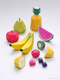 DIY手工折纸儿童玩具 仿真食物 卡通水果 3D纸模立体拼图模型摆件