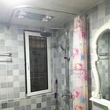 80cm*110cm浴帘杆弧形 卫生间不锈钢L形浴帘杆可定做浴缸浴帘杆