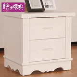 中式柜欧式柜储物柜开放漆简约现代家具实木床头柜榆木白色柜子