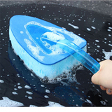 汽车三角海绵洗车刷子轮毂刷 蜡刷汽车用除雪 刮雪器 除霜除冰铲