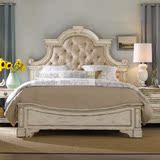 美式乡村全实木双人床法式皇帝床橡木欧式豪华婚床1.5 1.8米定制