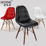 霍客森 Eames Chair 伊姆斯皮椅 单人餐椅 简约电脑椅 创意休闲椅