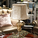 奢华水晶欧式台灯美式创意时尚客厅卧室床头灯新古典样板房装饰品