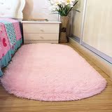 现代简约加厚长毛地毯纯色丝毛瑜伽地毯客厅床边飘窗卧室可定制