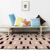 印度进口现代简欧手工羊毛编织简约客厅沙发卧室书房地毯