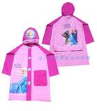 迪士尼冰雪奇缘公主儿童雨衣韩版卡通充气女童小学生雨披带书包位