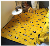韩国自制GD权志龙卡通人物地垫装饰地毯客厅卧室送小卡