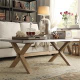美式全实木餐桌椅长方形复古原木桌长桌餐厅简约饭桌办公桌会议桌