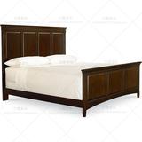 欧式床美式实木床1.8双人床橡木床卧室胡桃色婚床法式复古实木床