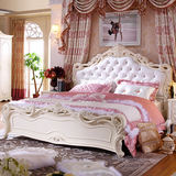 欧式床法式田园床大床韩式床公主床婚床双人床高箱储物成套1.8米