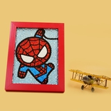 蜘蛛侠SPIDERMAN儿童卡通钻石贴画DIY十字绣相框大小钻满钻客厅大