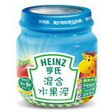 Heinz/亨氏果泥 婴儿果泥混合水果泥佐餐泥113克 宝宝辅食泥1段