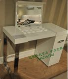 白色烤漆书桌简约梳妆台书桌妆台桌多功能桌定做写字台镜柜抽屉柜