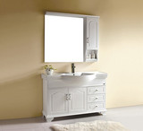 浴室柜组合洗手盆1.2米欧式卫浴柜组合橡木面盆家具洗脸盆柜