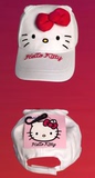 &八折包邮现货美国代购正品hello Kitty 女童白色kitty帽帽围52cm