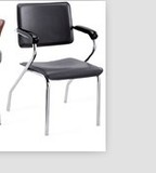 特价电脑椅子时尚硬皮靠背黑色办公椅职员椅家用椅网吧椅子