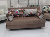 时尚亚麻布系列多功能沙发床1.2米1.5米折叠沙发可拆洗（可定做）