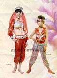儿童舞台演出民族服装幼儿舞蹈游戏表演阿拉伯印度服装男女款