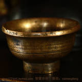 藏区古董 老酥油灯 用于供佛 或作文玩摆件收藏 或装古玩03224