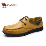 Camel/骆驼正品 春季新款日常休闲男鞋耐磨橡胶底头层牛皮