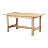 IKEA北京宜家家居正品代购诺顿伸缩型餐桌, 桦木
