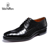 布莱希尔顿  奢华手工皮鞋固特异牛皮鞋底品牌男鞋
