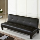 超低价小户型折叠沙发床双人多功能组合简约时尚PU皮午休躺椅简易