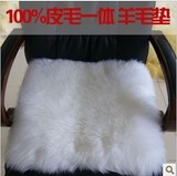 羊毛坐垫加厚毛羊毛沙发垫办公方垫椅垫冬季纯羊毛皮毛一体 定做