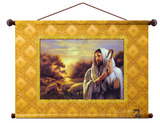 欧式卷轴画圣诞装饰画挂画圣经画像圣像肖像耶稣基督牧羊好牧人2