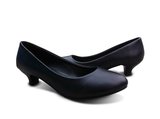 包邮亚光黑色3cm低跟酒杯跟防滑平底舒适浅口职业女皮鞋工作单鞋