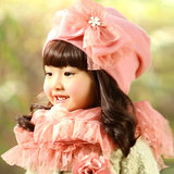 儿童帽子秋冬季1-2-4-8岁公主韩版针织帽韩国护耳帽女宝宝毛线帽