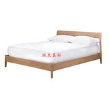 纯木真实 简约现代实木床 美国白橡木床 儿童床 日式新款环保床
