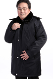 中老年男装冬季棉服60-70岁爸爸装中长款加厚加绒毛冬款棉衣外套
