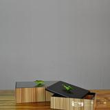 现代简约新中式田园高端样板间软装装饰品 翠鸟首饰盒