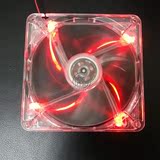 电脑机箱散热风扇 透明超静音彩色风扇 14厘米 14cm 带LED灯光