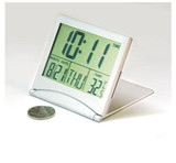 金属超大液晶屏LCD时钟 超薄万年历时钟 电子钟 时钟 闹钟、温度