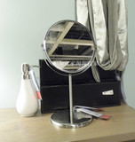 宜家代购 特蕾萨姆镜子/浴室镜 梳妆镜 , 两面用不锈钢原59