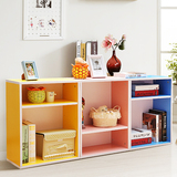 双层彩色儿童小柜子自由组合柜diy收纳柜偖物柜 置物柜