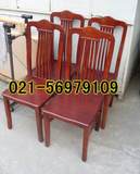 实木深色餐椅/木头椅子/餐厅靠背椅/简易餐凳/仿红木色靠背凳子