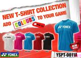 YONEX正品 胸口大LOGO速干圆领短袖训练T恤  文化衫5色基础款球衣