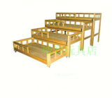 厂家直销 幼儿园原木四层推拉 儿童床 实木床 幼儿床 双层幼儿床