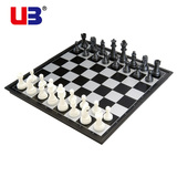 UB友邦国际象棋大中号磁性黑白棋子 折叠棋盘儿童成人比赛培训