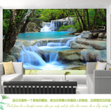 3D立体山水树林大气电视背景墙卧室沙发墙纸壁纸特价装饰大型壁画